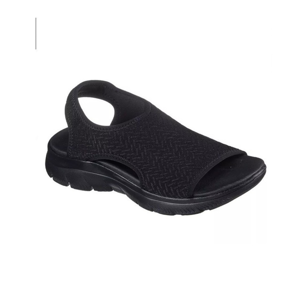 Skechers Women's Summits Outta Here Sandals from Finish Line Size 8 Black EUC